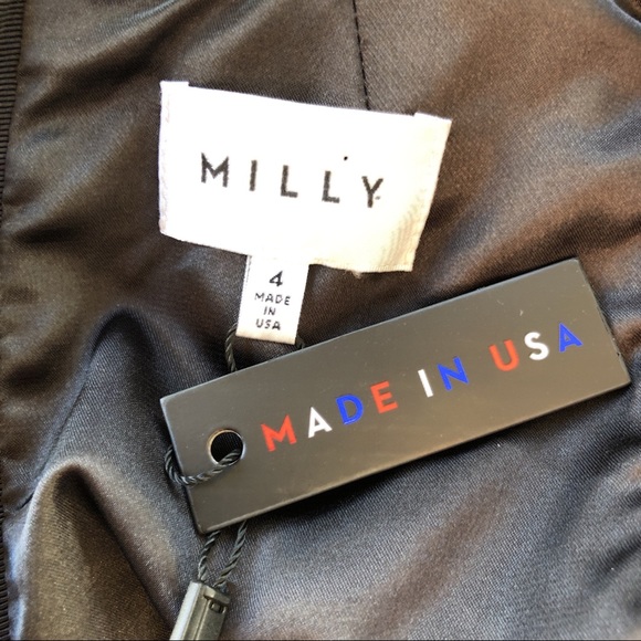 NWT Milly Fit & Flare Halter Mini Dress Size 4 - Picture 5 of 7